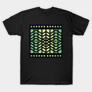 “Dimensional Being” - V.6 Green - (Geometric Art) (Dimensions) - Doc Labs T-Shirt